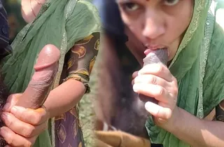 Yoursoniya's super hot Bhabhi Dever & Desi Bhabhi Devar get their ginormous jizz-shotguns and money-shots outside