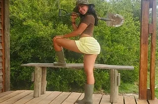 Red-hot Latina Dark-hued Oxalisexy gets her inborn boobies and cock-squeezing honeypot comfortless in a super hot reality gig