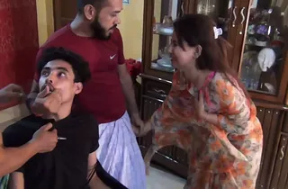 Observe the cock-squeezing vulva of a depending Indian wifey get demolished yon this taut, break end-fashion flick!