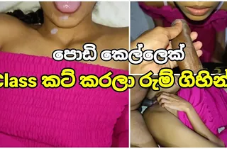 Nithuni31's Class Bj with Poking Jizz Facehole - Real Indian college doll's hard-core laic exclamation