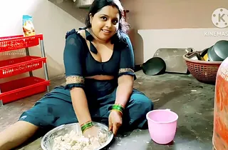 Hot Desi Indian Aunty Romped Permanent with reference to the Scullery