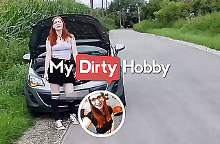 FinaFoxy's Car Breaks Down Lucky For Her A Guy Picks Her Up She Thanks Him With Her Figure - MyDirtyHobby