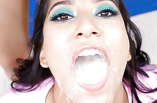 PremiumBukkake - Pris Angel swallows 101 giant mouthful cumshots