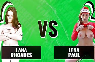 Battle Of The Babes - Lana Rhoades vs Lena Paul - The Ultimate Bouncing XXL Natural Tits Competition