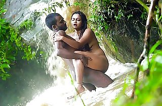 Desi Duo Srabani And Suman Have Sex In The Open Jungle Outdoors At The Waterfall